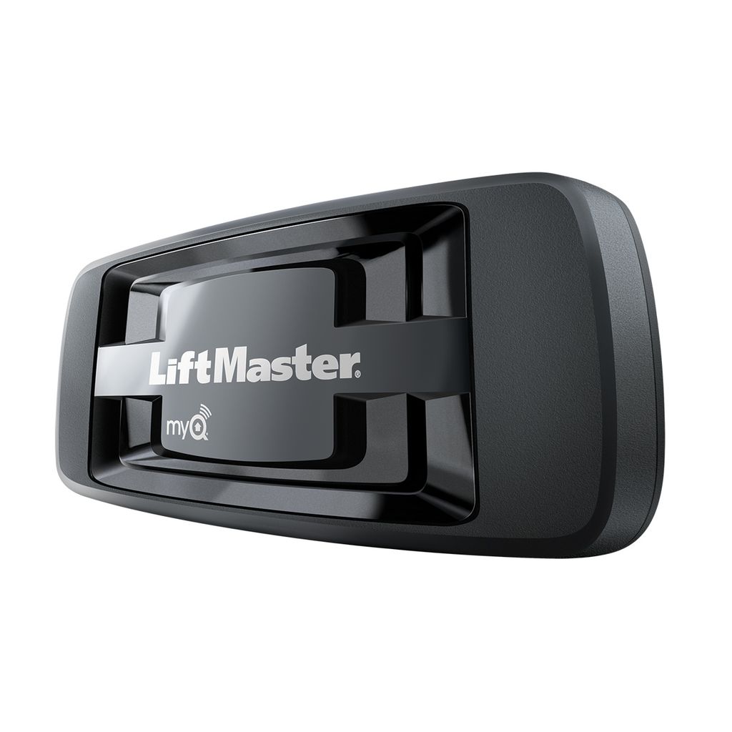 LiftMaster 828LM Internet Gateway, three-quarter view from the left