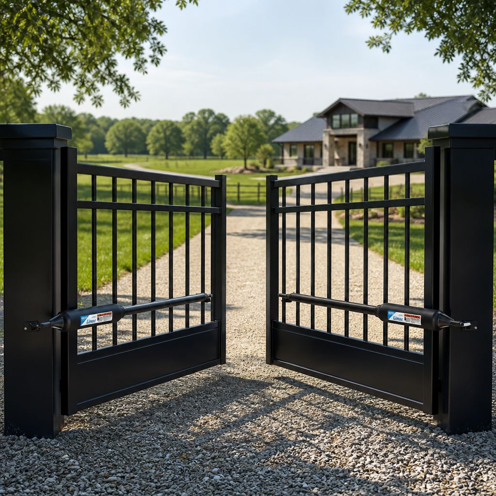 Nice PRO-SW4000XLS + PRO-SW4200XLS Dual Swing Gate Opener Kit, 12V DC — Motors — Image 1 of 7