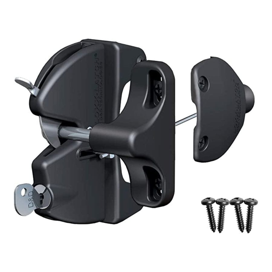 LokkLatch latch, External Access Button and self-drilling screws