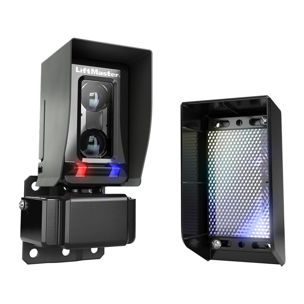 LiftMaster LMRRUL monitored photo eye and reflector included with the LA500 kit