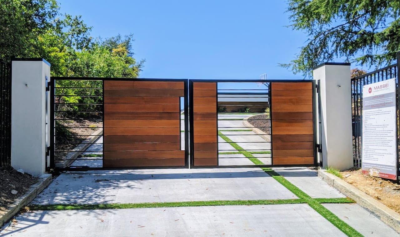 sliding driveway gate — material comparison